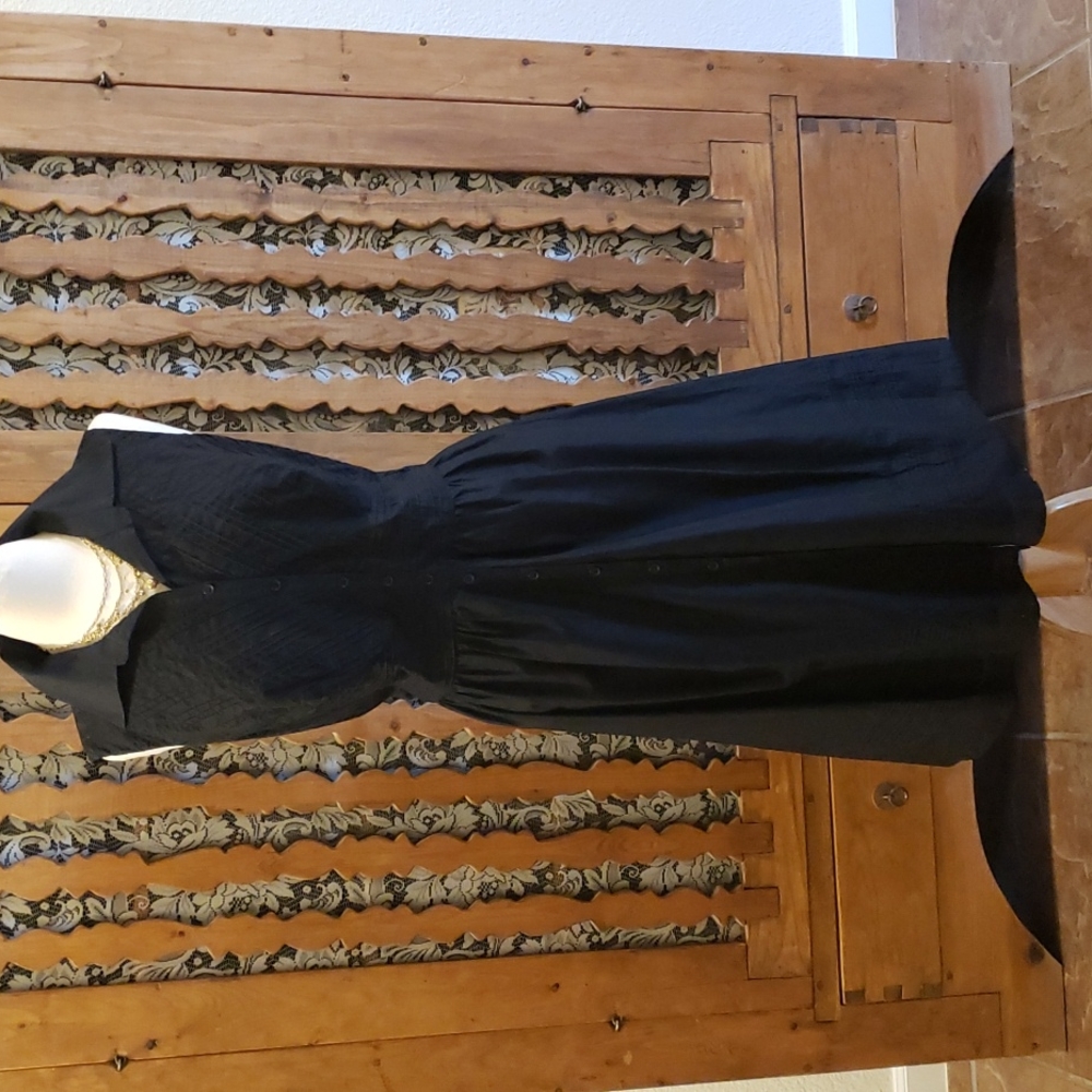 Charter Club Black Cotton sleeveless dress